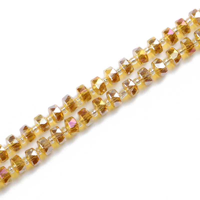 thumbnail image 1 of 50 cuentas sueltas de cristal austriaco con forma de rueda de 8 x 6 mm, espaciador redondo plano, para hacer joyas, pulseras, accesorios DIY, 1 of 5