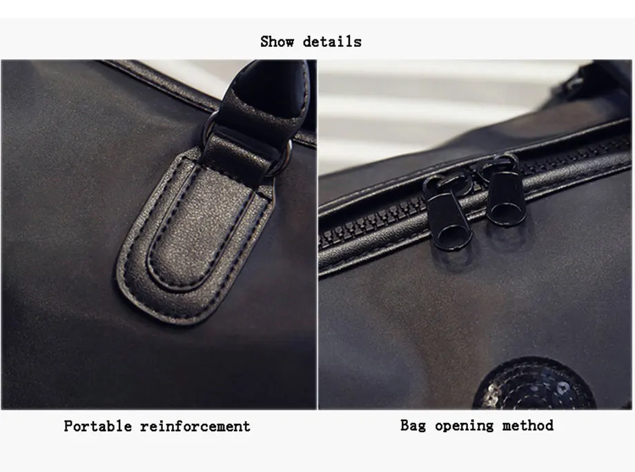 Новая Корейская версия стильная Портативная Сумка Большая вместительная водонепроницаемая сумка через плечо черная сумка-мессенджер