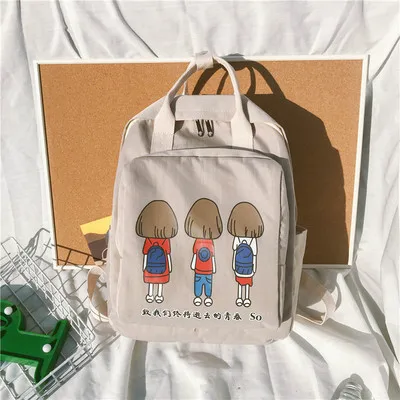 Женские рюкзаки из парусины ярких цветов, водонепроницаемые школьные сумки для девочек-подростков, рюкзаки для ноутбука, лоскутный рюкзак, новинка - Цвет: grey girl