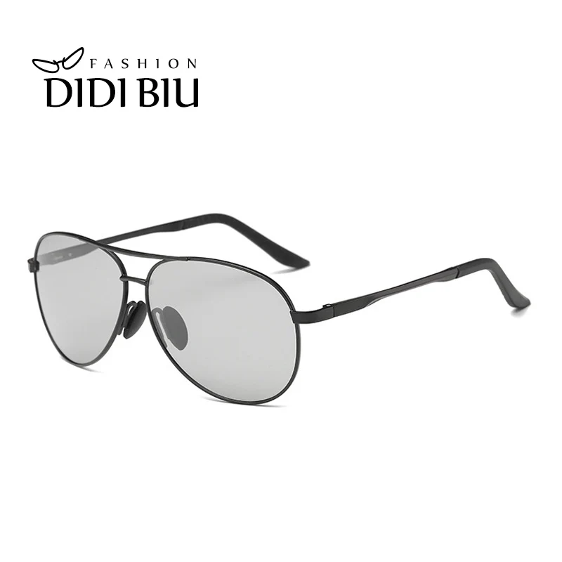 

DIDI Photochromic Glasses Aluminum Sunglasses Polarized Men Brand Pilot Chameleon Sun Glasses For Driving Goggles Oculos H860