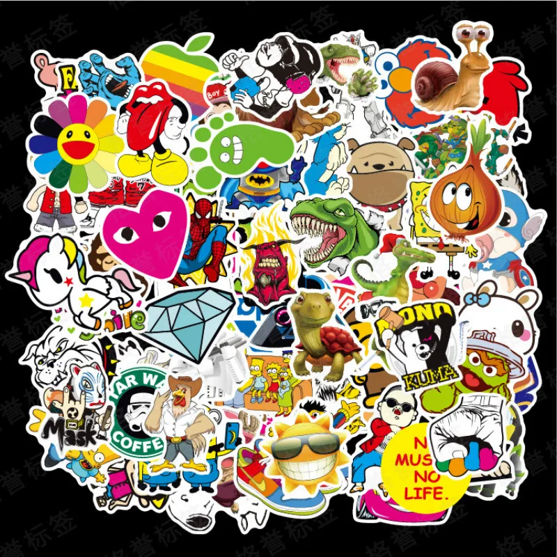 100 pcs Do Not Repeat Waterproof Fun scrapbooking Sticker laptop fridge skateboard for Suitcase Wall car travel stickers pack