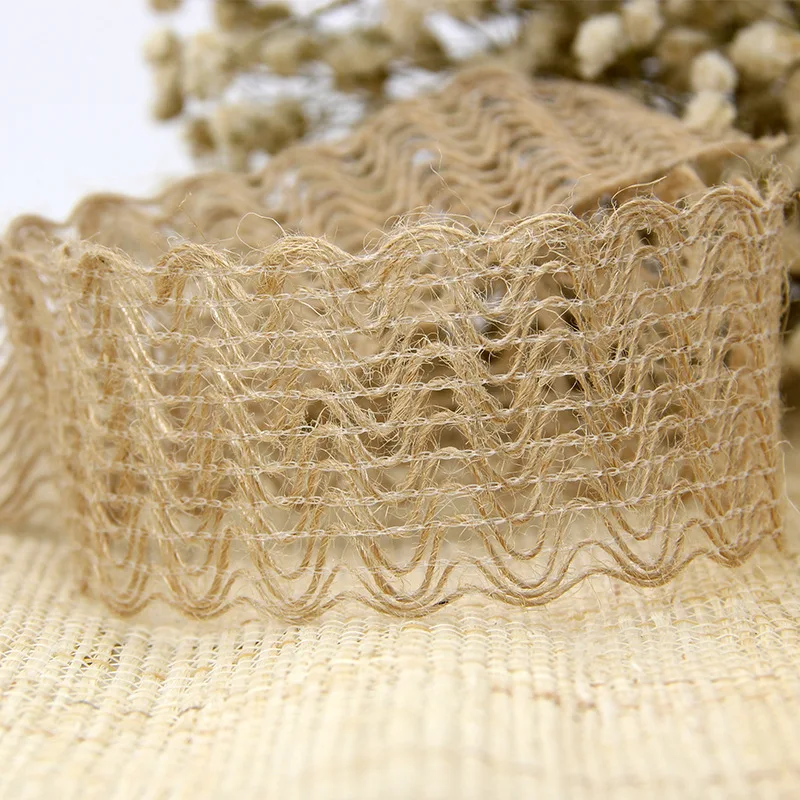 Buy 50meters/roll Hemp Roll Wave Braided Hemp Rope DIY