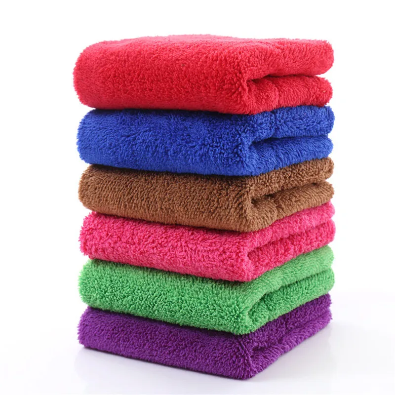 

1 Piece 30*40cm Summer Coral Fleece Fabric Hand Towel Bathroom Washing Clean Cloth Quick-Dry Bath Face Towel Home Textile