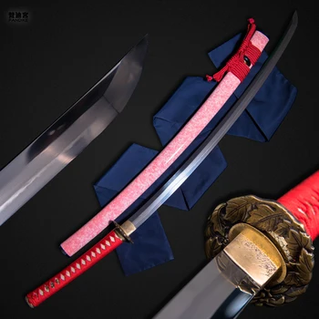 

Handmade Clay Tempered Full Tang Japanese Sword Katana Folded Steel Razor Sharp HANDMADE BATTLE READY JAPANESE SAMURAI
