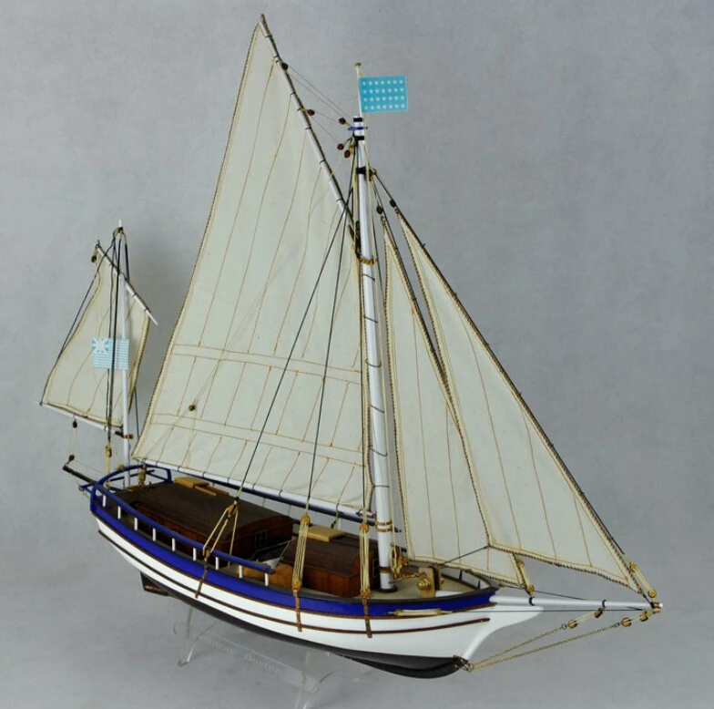 RealTS Scale 1/30 Classics wooden sail boat Ship model 