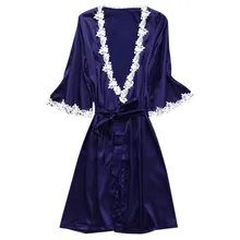 YOUYEDIAN Для женщин сексуальное атласное шелковое ночное белье Пижама глубокий v-образный вырез сезон: весна–лето, одежда для сна, Белье для сна Ночное платье# y30