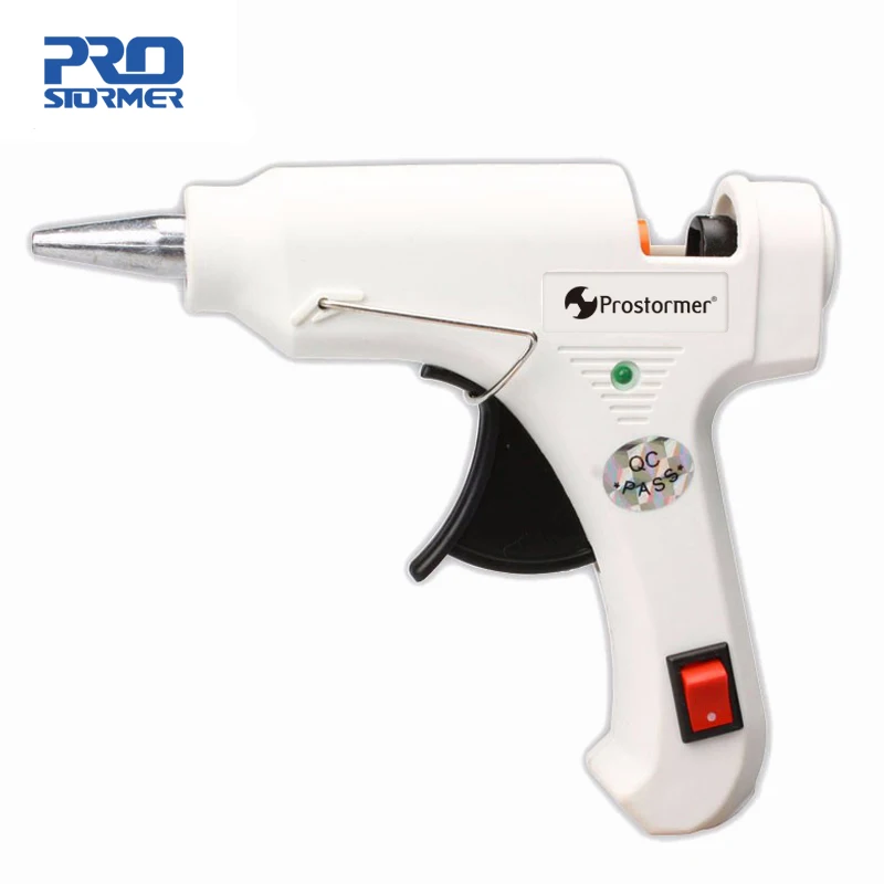 Prostormer 20W EU Plug Hot Glue Gun Professional High Temp Heater Repair Heat tool Industrial Mini Guns Temperature Tool Prostormer 20W EU Plug Hot Glue Gun Professional High Temp Heater Repair Heat tool Industrial Mini Guns Temperature Tool