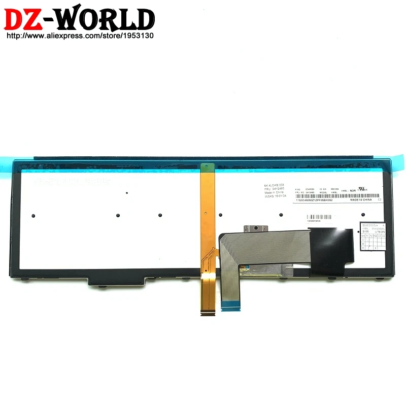 Клавиатура без норвежской подсветки для Thinkpad T540P W540 W541 T550 T560 W550S P50S норвежская