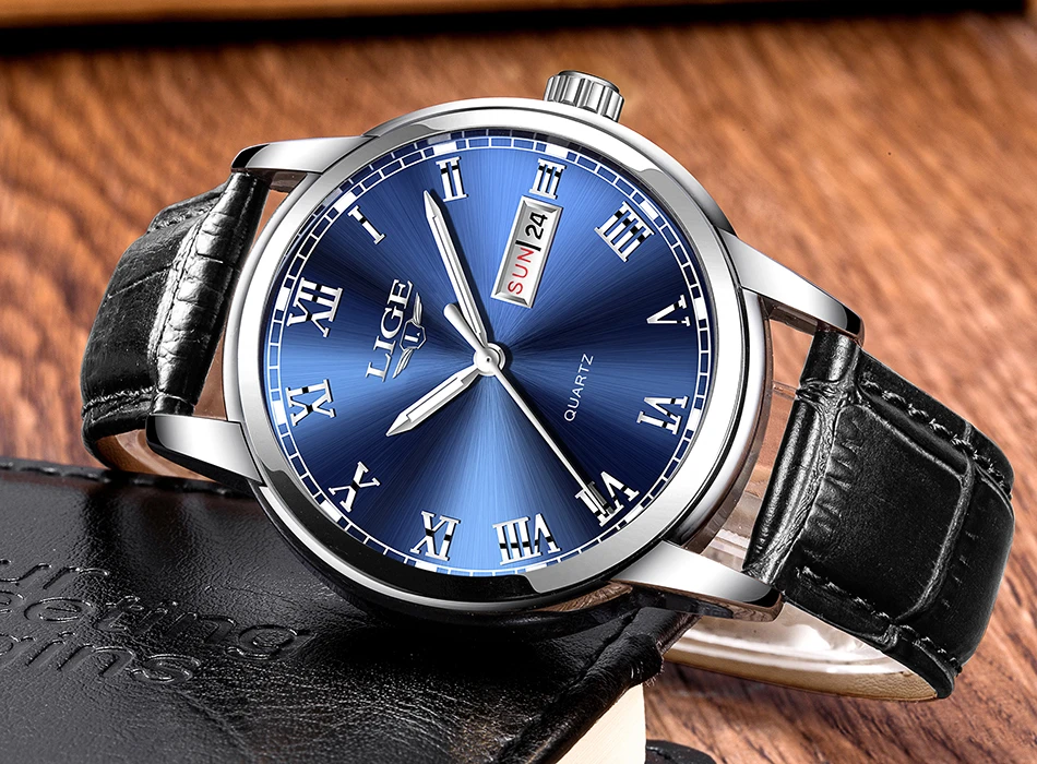 LIGE, новые модные кварцевые часы для мужчин, лучший бренд, роскошные спортивные мужские часы, военные водонепроницаемые часы с хронографом, Relogio Masculino