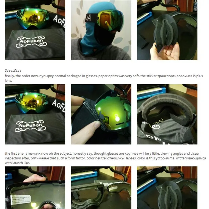 Marca esquí gafas con caja de doble capa anti-vaho gran visión máscara mujeres nieve snowboard gafas motocross gafas de motos de nieve Marca esquí gafas con caja de doble capa anti-vaho gran visión máscara mujeres nieve snowboard gafas motocross gafas de motos de nieve