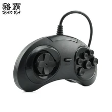 HAOBA 2pcs Classic Wired 6 Buttons USB Classic Gamepad USB Game Controller Joypad for SEGA Genesis/MD2 Y1301/ PC /MAC Mega Drive