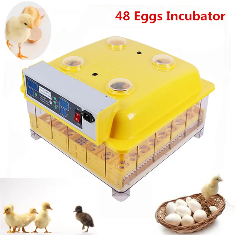 Mini Industrial Household eggs turner Auto hatcher 48 eggs