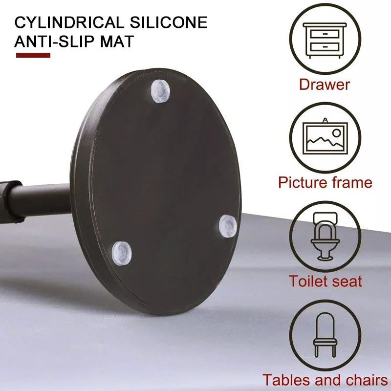 12*12*2 мм 64 шт силиконовые накладки для ног резиновые накладки для ног цилиндрические EVA силиконовые дверные самоклеющиеся стоп-подушки мебельные ножки