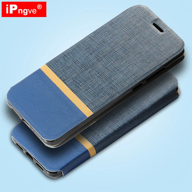 ipngve Canvas grain PU Phone Case Wallet Flip Cover For MEIZU M5 Stand Bag Fundas M5X | Мобильные телефоны и аксессуары