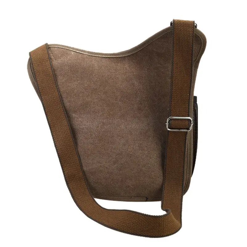 Brand Retro Men Bag Leather Canvas Military Vintage Messenger Bags Men's Shoulder Bags Crossbody Tr