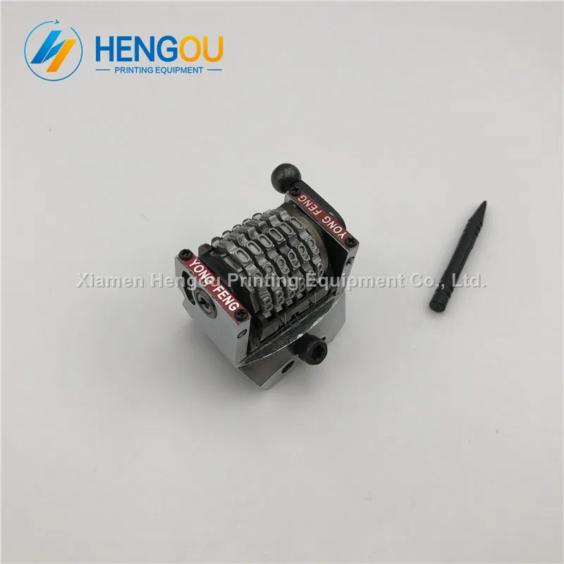 

2 Pieces Free Shipping Hengoucn GTO Parts 6 Digits Numbering Machine Vertical Backward Jump Mode 098765...