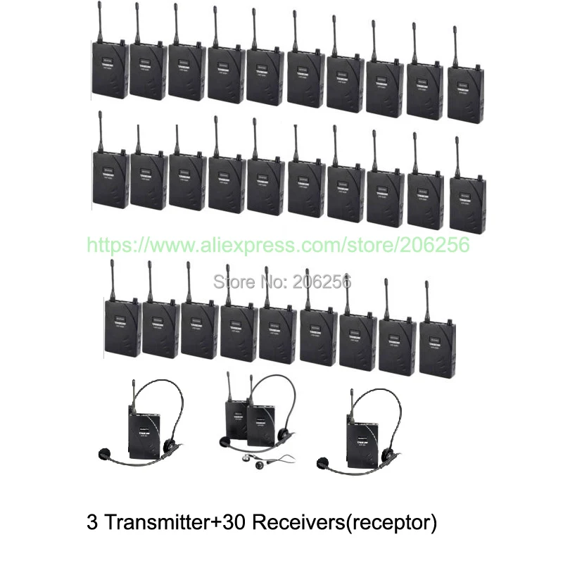 

Takstar UHF-938 UHF Wireless Tour Guide System,Simultaneous interpretation,audio-visual eduation 3 Transmitter+30 Receivers