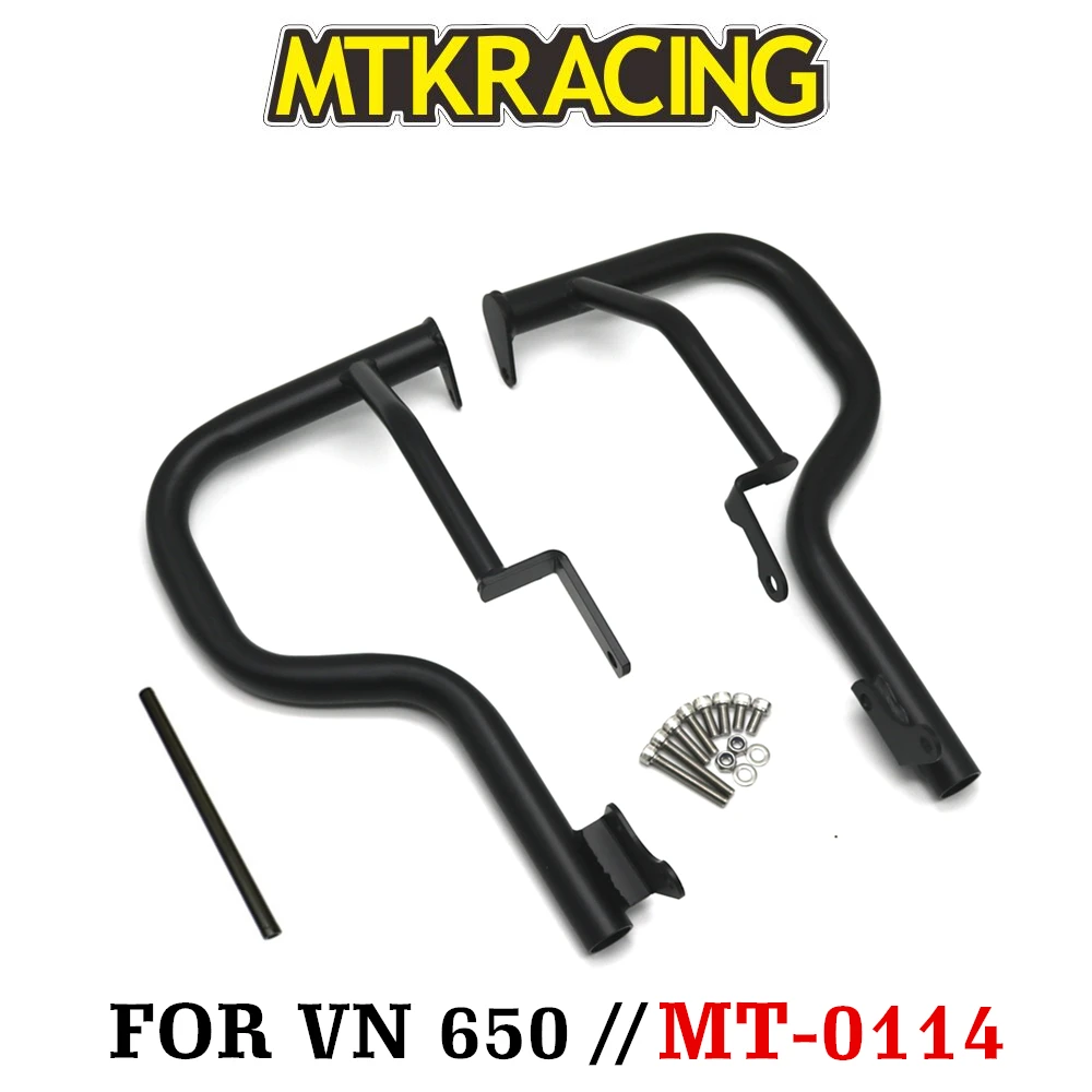 

MTKRACING For VN650 EN650 Vuican S 15-18 2016 2017 Motorcycle Accessories Engine bumper Crash Bar protection frame