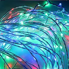 2 м 380LED занавеска гирлянда Сказочный свет мини закрученная лампа медная проволока водонепроницаемый 12 В Рождество Рождественская Свадебная елка декор+ адаптер питания