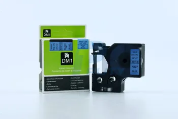 

Compatible DYMO D1 typewriter 40916 black on blue 9mm*7m label tape