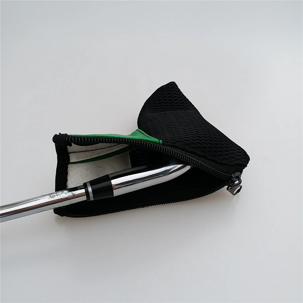 Durable Mesh Blade Head Cover Golf Club Putter Headcover with Zipper Close Lightweight Golf Putter Protector Bag Accessories