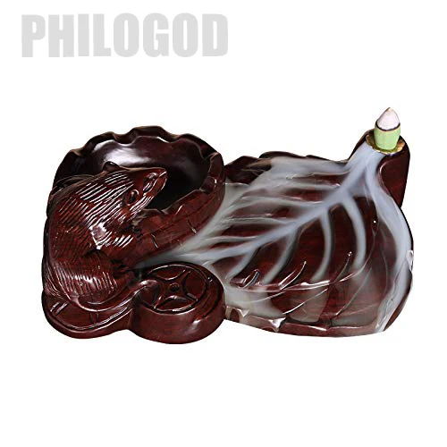 

PHILOGOD Rosewood Backflow Cone Incense Burner/Holder,Ashtray 30%off