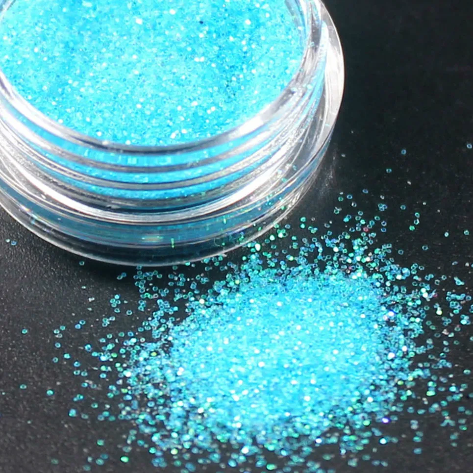 

LOLEDE Light Blue Acrylic Powder Dust UV Gel Design 3D Tips Decoration Manicure Nail Art
