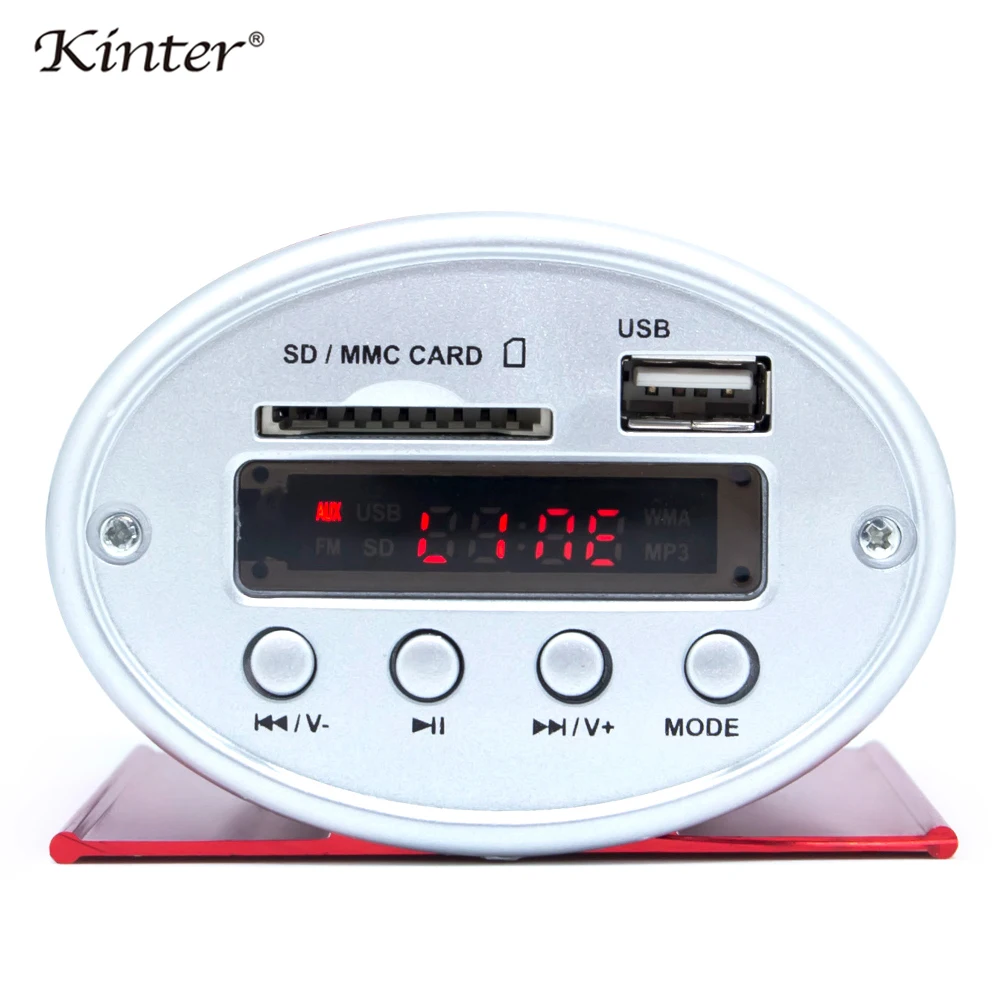 Kinter A3 мини предварительно усилитель аудио ридер fm-радио предложение SD карта USB воспроизведение звука с активным динамиком наушников DC12V