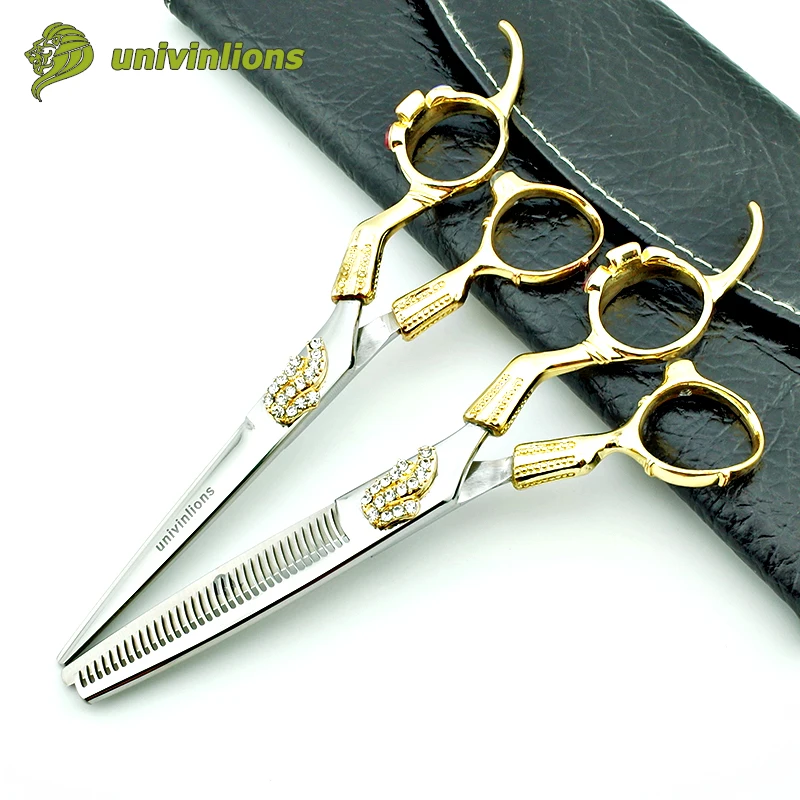 6" Gold Master Thinning Shears Japanese Hair Cutting Scissors