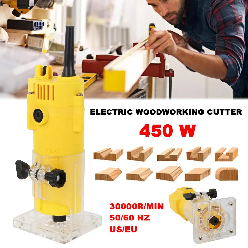 

Electric Hardware Tool Trimming Machine Aluminum Plastic Panel Slotting Woodworking Tool #45