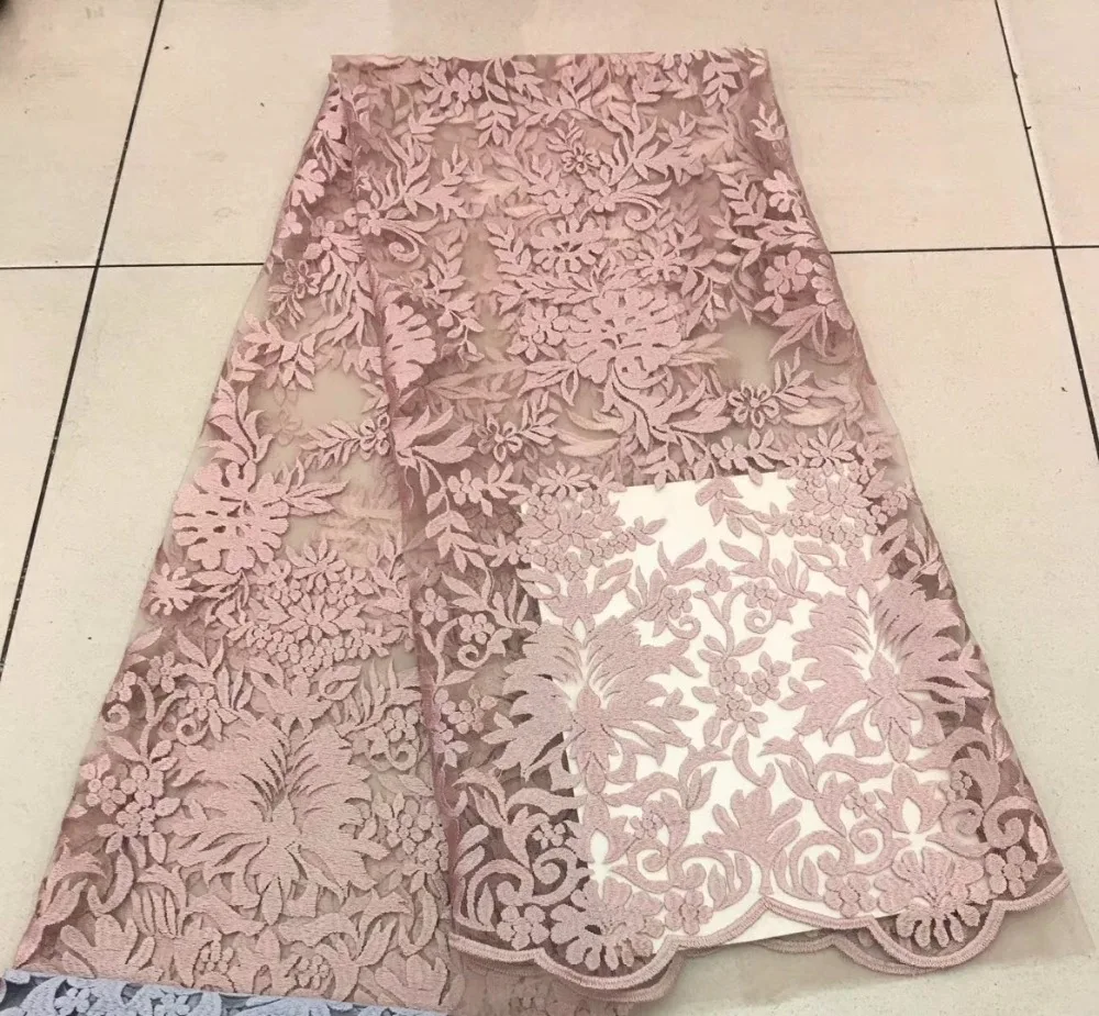 

luxury french lace fabric 2018 high quality for evening dresses (5yard/lot)