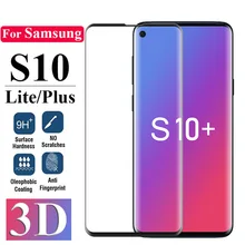 Película de vidro temperado para samsung, película protetora de cola completa para galaxy s10 s8 s9 plus note 8 película hd + s 10
