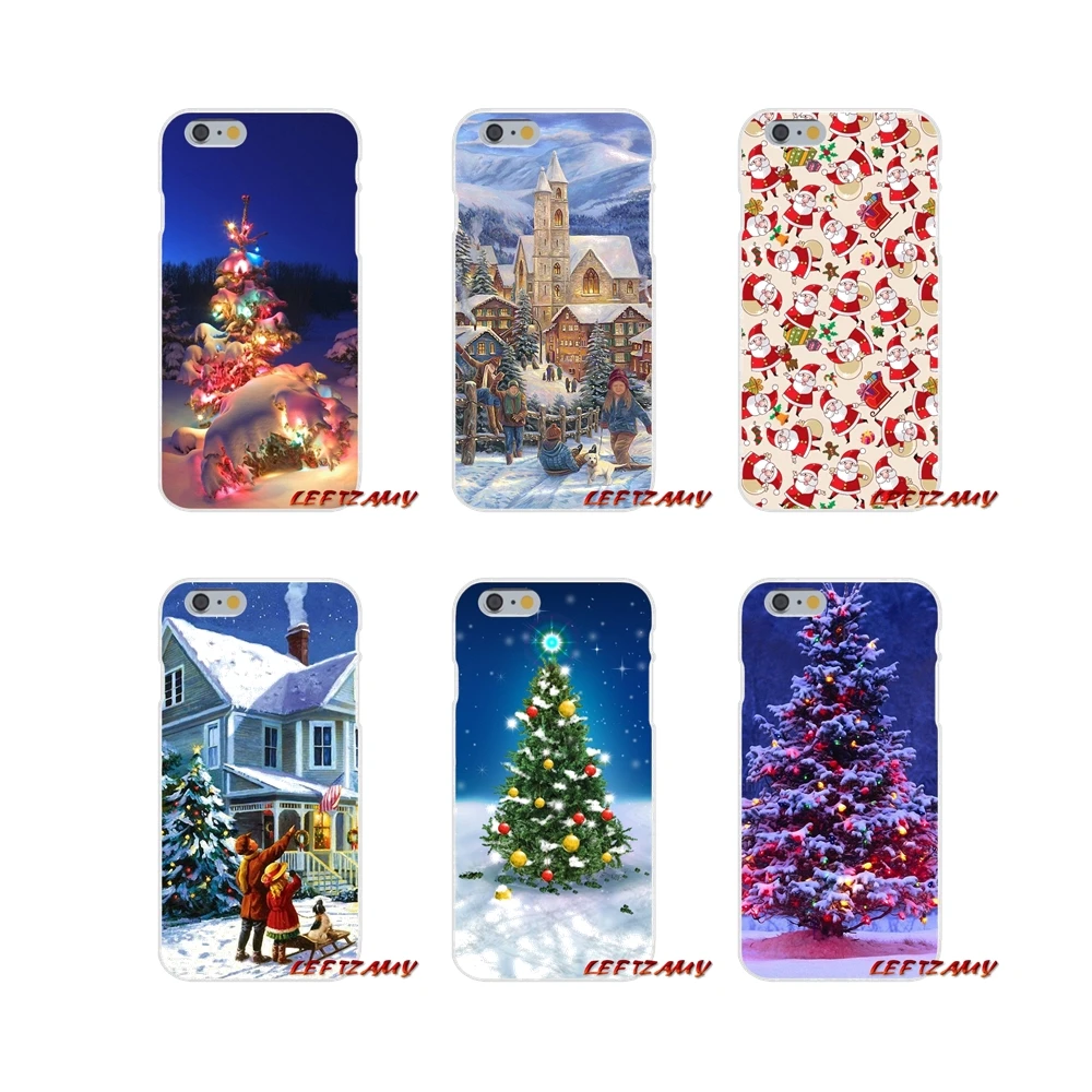 TPU Transparent Skin Case Christmas Snow Reindeers Santa Tree New Year For Samsung Galaxy A3 A5 A7 J1 J2 J3 J5 J7 2015 2016 2017 | Мобильные