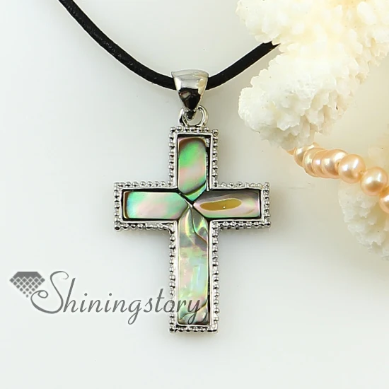 

Christian cross pink rainbow abalone seashell mother of pearl oyster sea shell pendants for necklaces 2013 handmade jewelry