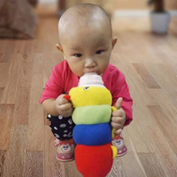

Cute Caterpillar Stuffed & Plush Animals Feeding Bottle Protective Bag for Baby Bottles Termica Bottle Holder Plush Toys JHNP11