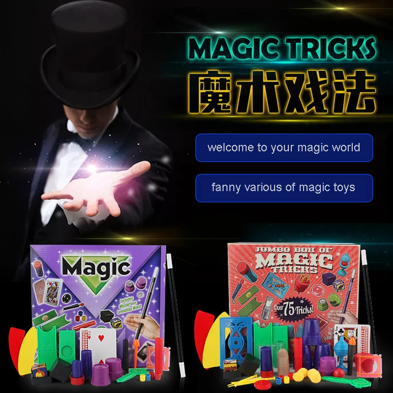 easy magic tricks stage show novel magic fingers cards gimmick props