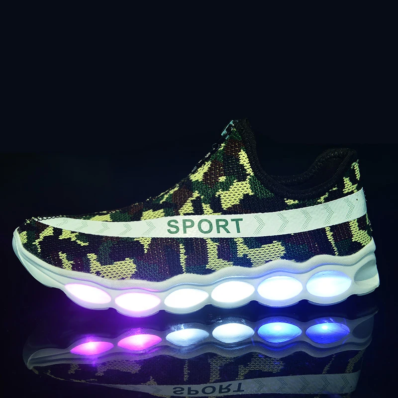 LED Kid Shoes Boys Girls Light Up Sneakers Baby Toddler Luminous Casual Trainers