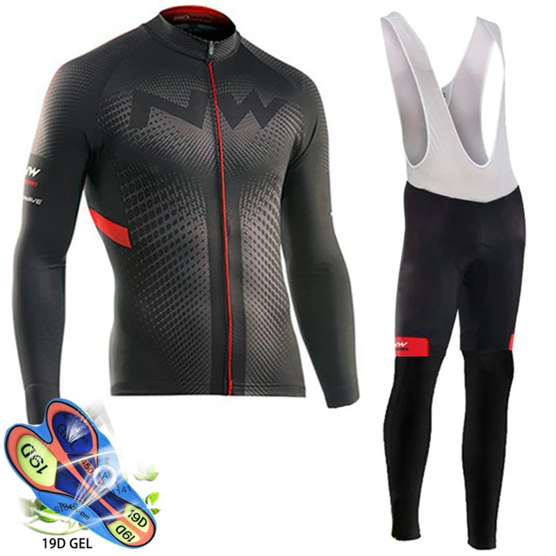 Jersey de Ciclismo de 2019 Pro equipo NW Ropa Ciclismo Hombre triatlón Ciclismo conjunto MTB Ciclismo Ropa Northwave Ciclismo pantalones babero conjunto