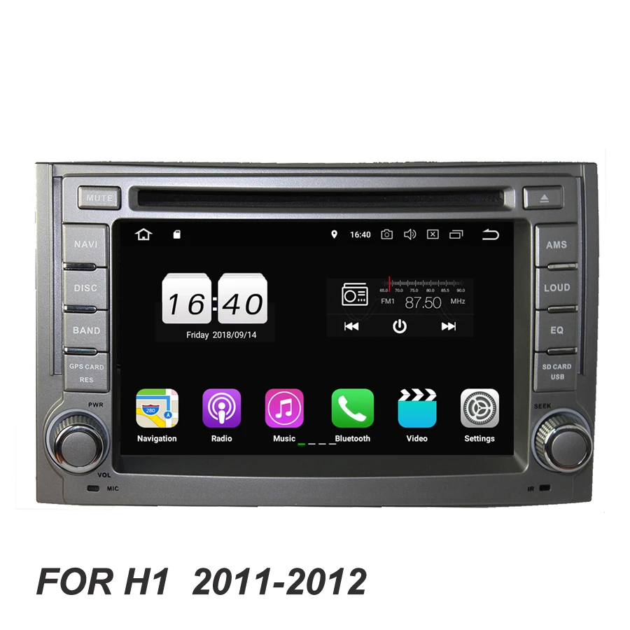 Android 8 1 2 Гб ОЗУ 16 4 ядра для Hyundai H1 2011 2012 автомобильный DVD-плеер GPS Glonass карта радио Wi-Fi
