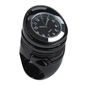 

Universal Moto 1 1/4" Handlebar Mount Clock Black For Harley Cruiser Chopper