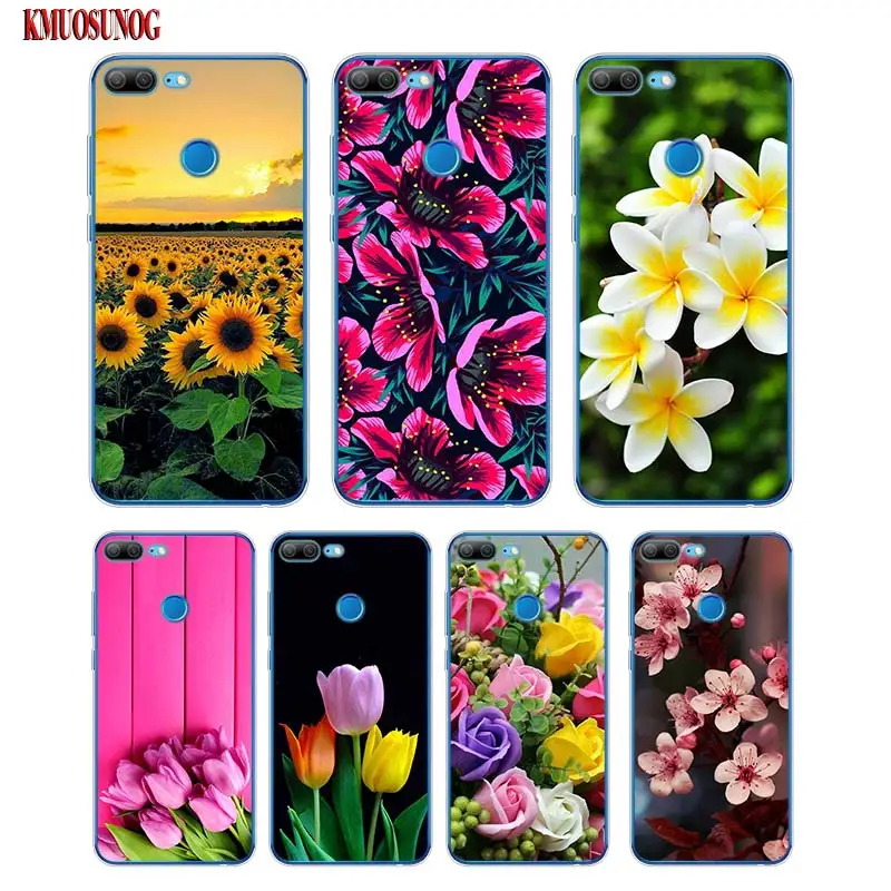 

Soft Silicone Phone Case Nature and flowers for Huawei Honor 7A 7C 8 8A Pro 8C 8X 9 9N 10 V20 V9 Lite Cover