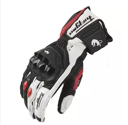 Buy Free shipping Hot sales Newest models AFS18 motorcycle gloves racing gloves Genuine leather gloves