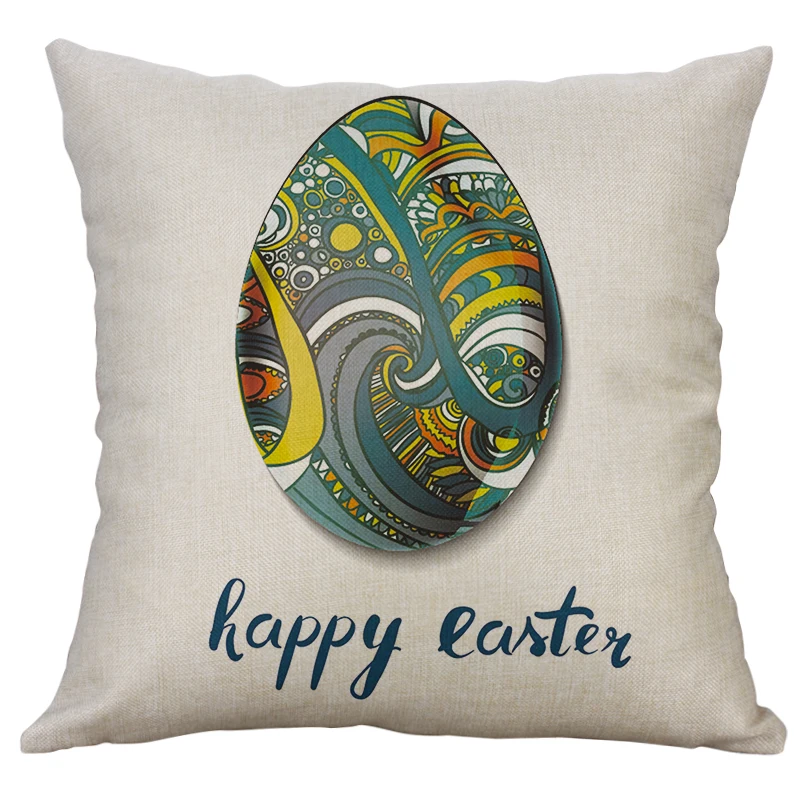 18''Easter печати украшение кровати пледы наволочки подушки наклейки крышка фестиваль Наволочка на подушку Чехол 45x45 см