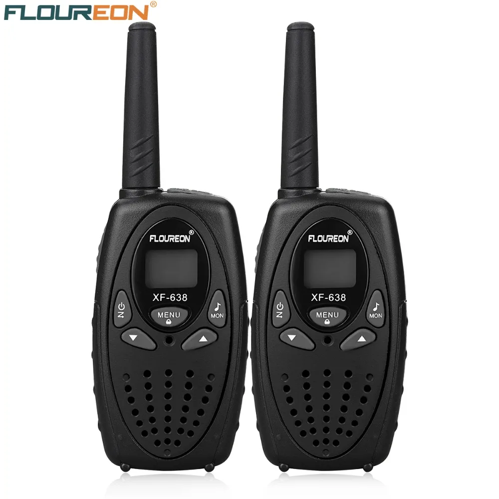 

FLOUREON 8 Channel Walkie Talkies UHF400-470MHz Two-Way Radio 3KM Interphone Black EU/UK