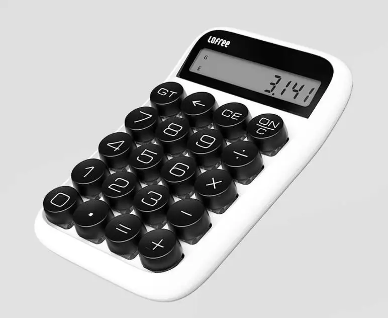 3 colors Xiaomi Loffee Calculator Vintage Decompressed detachable keycap intelligent shutdown student office calculation tool (10)