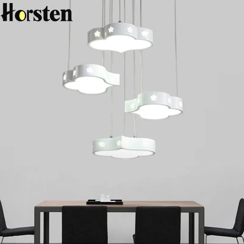 

Nordic Simple Acrylic LED Pendant Lights 3 / 4 Clouds Dining Room Pendant Lamp Modern Hanging Lighting For Bar Cafe Hotel