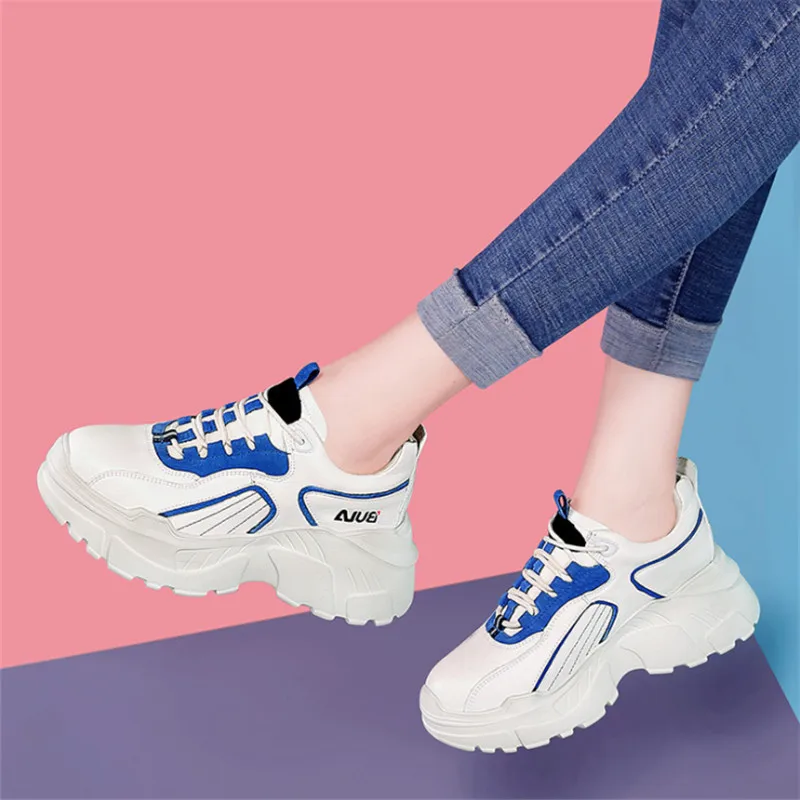 

Casual sports women's shoes hot PU increased thick bottom women's single shoes fashion comfortable soft wild trend sports shoes