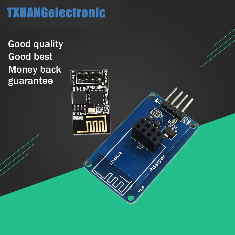 ESP8266 ESP 01S Wireless Transceiver Module+ Adapter Modulewireless