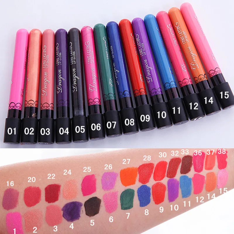

2020 High quality 15 colors Lot Matte Lipstick Velvet Batom Lips Long-lasting Waterproof Liquid Matte lip gloss Beauty Makeup
