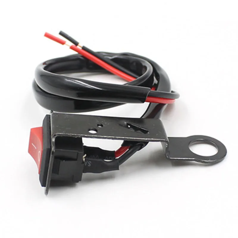 

1x Electric Cars Motorcycle Switch Black Waterproof Plastic Metal Copper 12V-24V